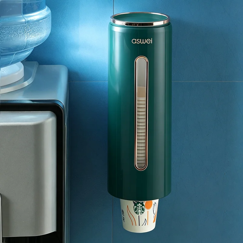 Wall-Mounted Automatic Cup Dispenser with Removable Holder
