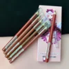 6PC Velvet Matte Lipstick Pen Nude Brown Lip Liner Pencil Kit Smooth Rose Red Pigment Lipstick Pencil Set Dye Cheek Lip Tint 3