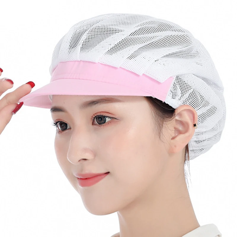 

Chef Hat Cooking Hygienic Cap Baking Smoke-proof Dust Breathable Mesh Kitchen Work Hat Hotel Cook Cap Restaurants Accessories