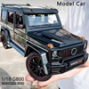 1:18 Mercedes-Benz G800 Alloy Car Model Simulation Sound Light Pull Back Toy Car Off-Road Suv Toy Boy Collection Decoration Gift 1