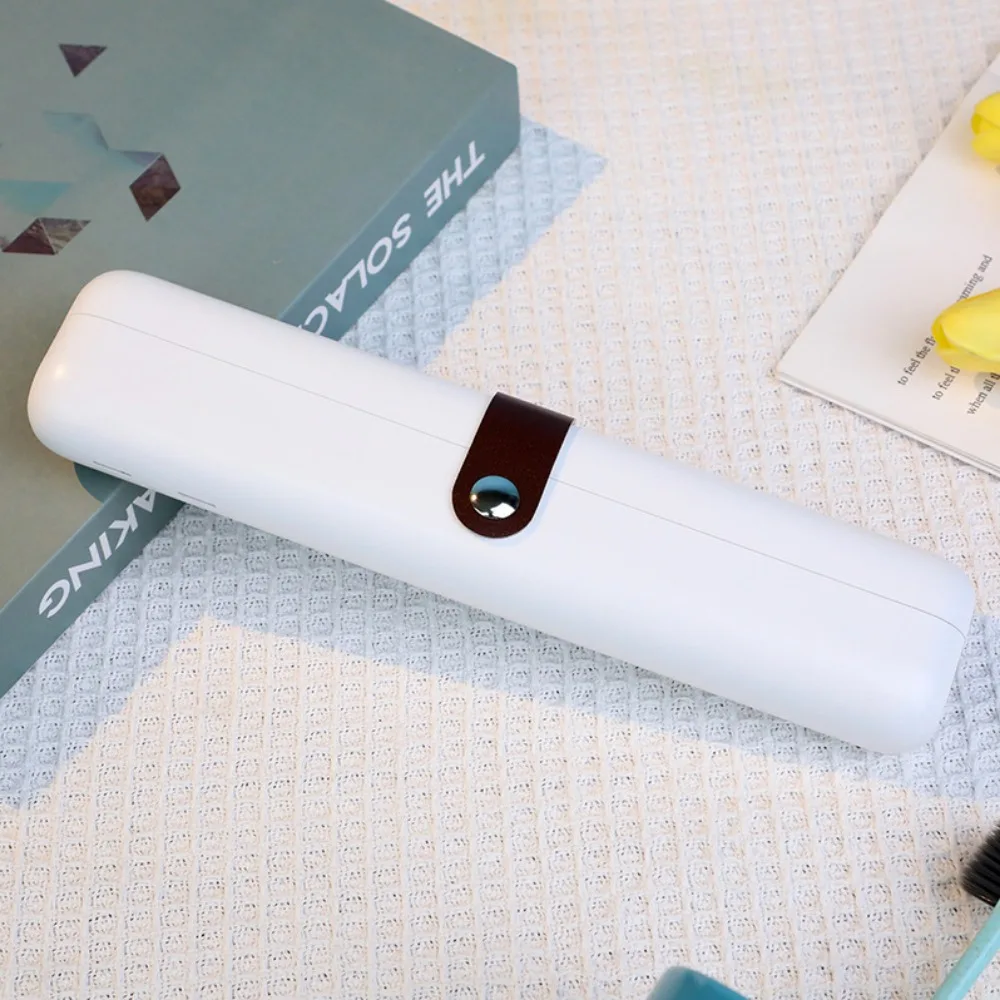 Toothbrush Sterilizer Portable Mini Personal UV Waterless Travel Size Chopstick Tableware Sterilization Box