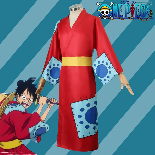 Anime One Piece Wano Country Monkey D. Luffy Cosplay Costume Outfits  Halloween Carnival Suit - AliExpress