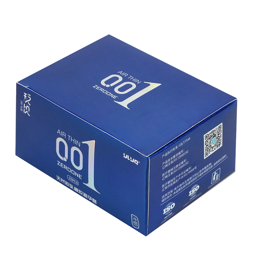 Hyaluronic Acids Condoms Natural Latex 10 Pieces/Box 0.01 Ultra Thin Sex Products Ice Heat Touch Sex Toys for Men