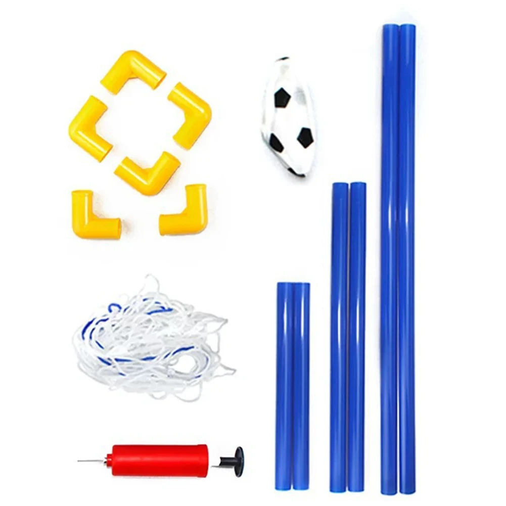 Foldable Kids Football Goal Training Practice Movable Soccer Ball Goal Post Net Indoor Outdoor Games Children Football Goal Kits