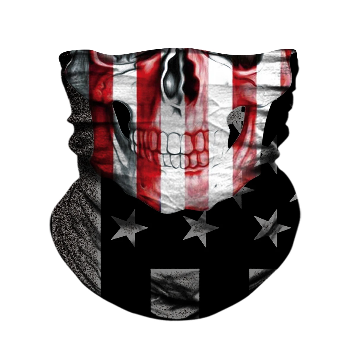 할로윈 스카프 마스크 축제 터번 스카프 페이스 메쉬 머리띠 해골 넥 반다나 모토 해골 선물 해골 페이스 마스크