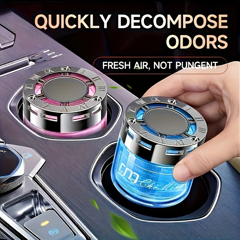 2025 New Flowing Sand Solid Fragrance Car Aromatherapy High End Car Logo Car Aromatherapy Seat Decoration Air Freshener