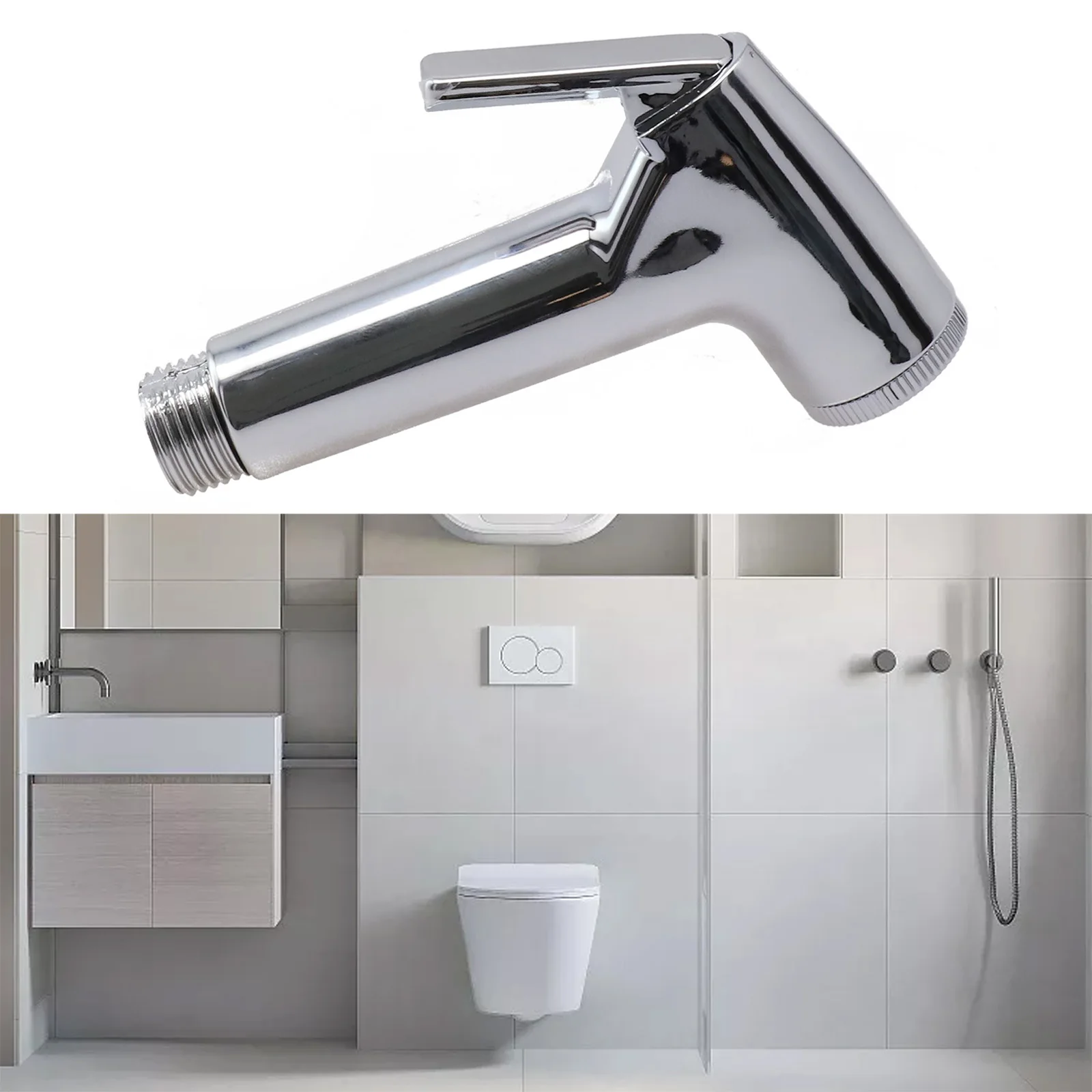 G1/2 Connection Toilet Bidet Head Handheld Spray Image 6