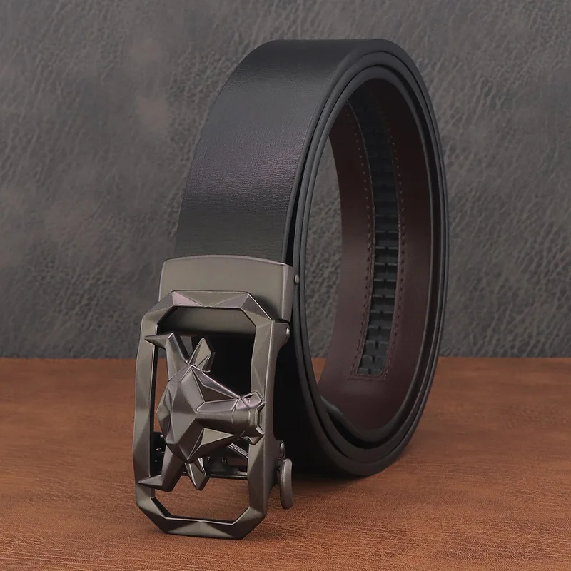 New Hot Selling Men Belt Fashion Alloy Automatic Buckle Belt