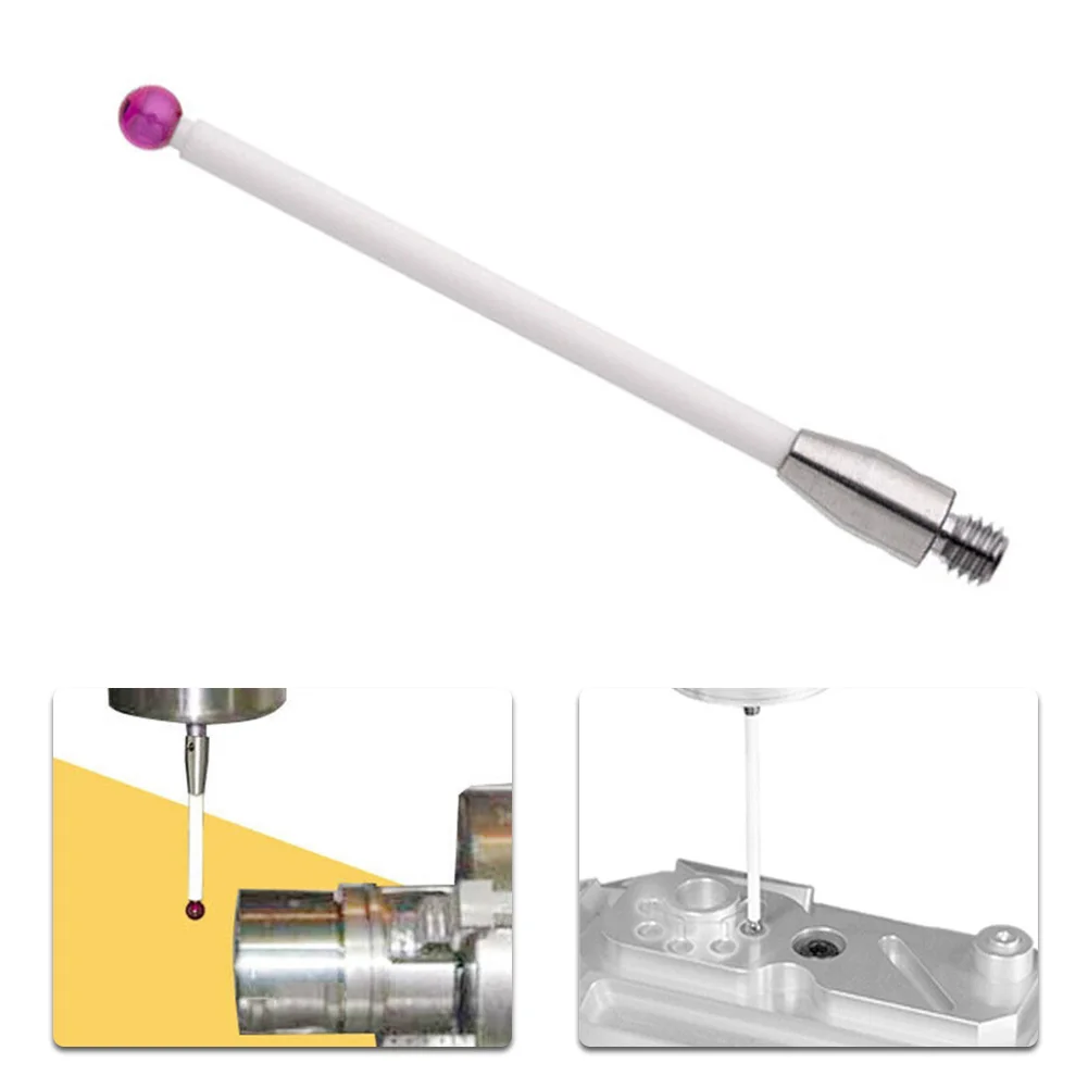 

M3 Ceramic Touch Probe CMM Styli 3mm Ball Tip Ceramic Stem L40mm M3 Thread Compatible A-5004-6040 CMM Machines Measurement