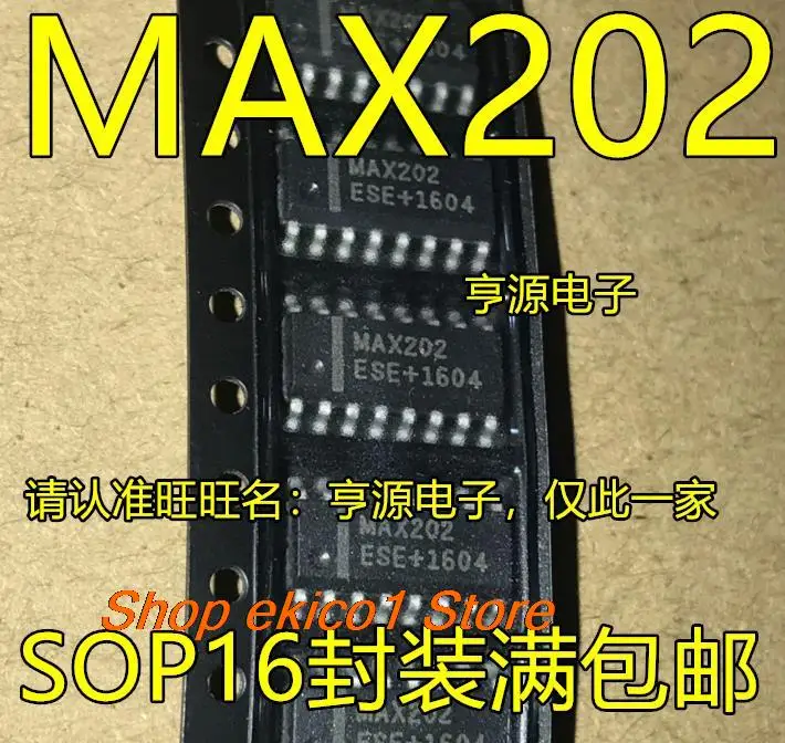 

10pieces Original stock MAX202 MAX202CSE MAX202ESE EESE ECSE SOP16