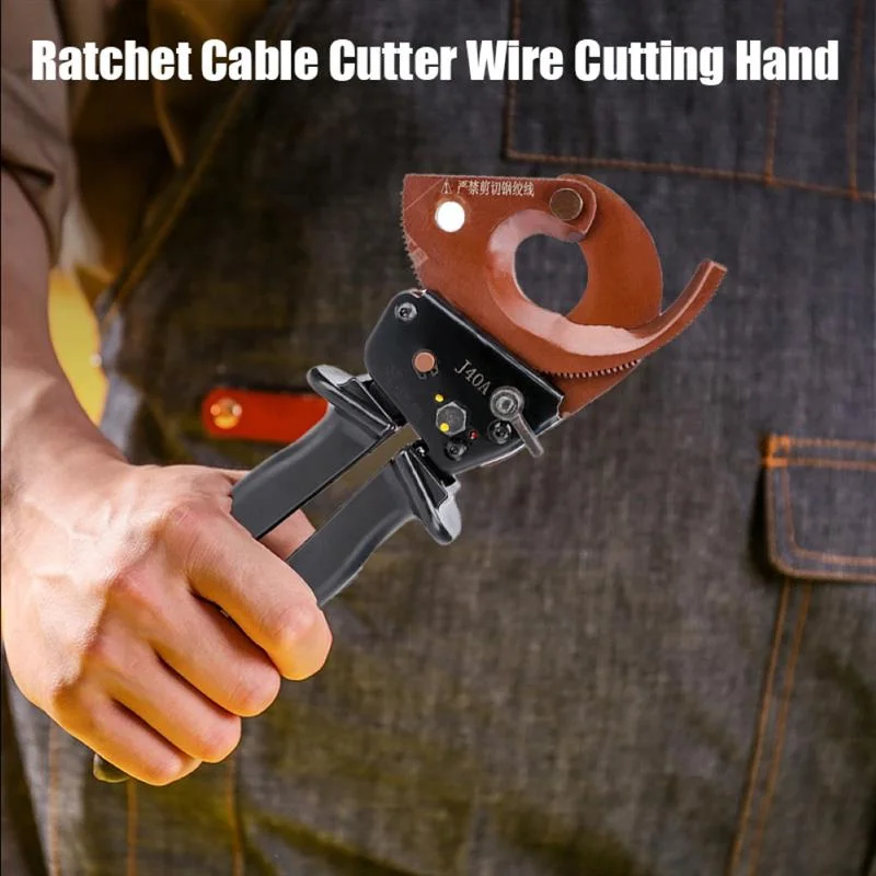 Tagliacavi A Cricchetto Professionale - Taglio Cavi In Rame E Alluminio Fino A 400 Mm² - Design Compatto E Sicuro - Foto 4