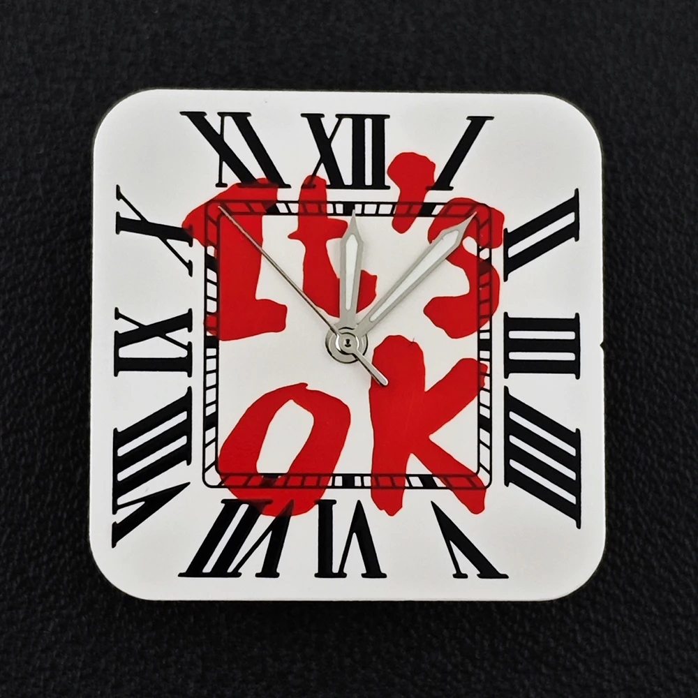Square Dial 'Time is Money' Customized Watch Face for Premium Watch Accessories