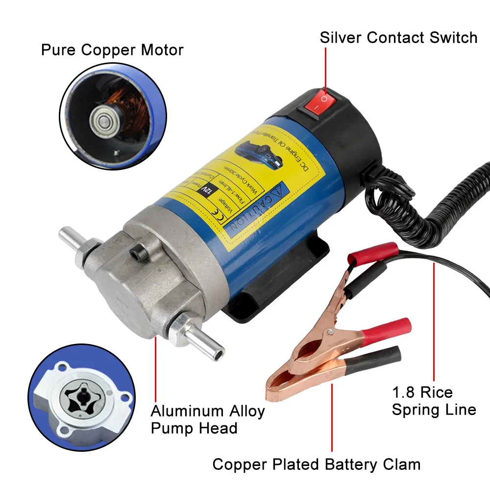 Tragbare 12V 100W Auto Elektrische Öl Extractor Transfer Pum Öl