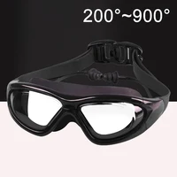 Adult Optical HD Swimming Goggles Anti-fog UV Protection Waterproof Silicone -2 To -9 Myopia Swim Eyewear Glasses with Earplug 1