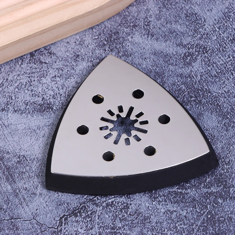 90mm Triangular Sanding Pad 6 Holes Quick Release Universal Triangular Sand Saw Blade For Woodworking Polishing Grinding Sanding
