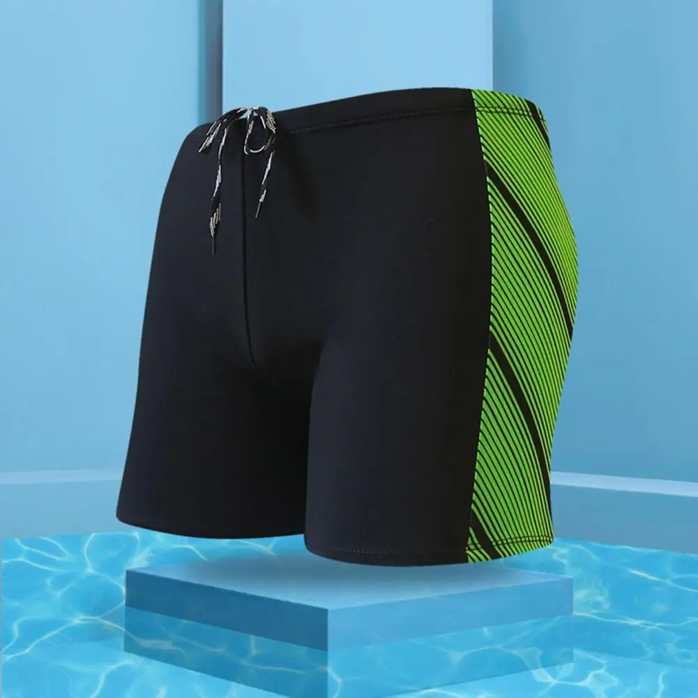 Swim Trunks Swim Shorts Great Trunks Print Quick-drying Swimming Shorts Great Stitching Summer Trunks for Holiday Men