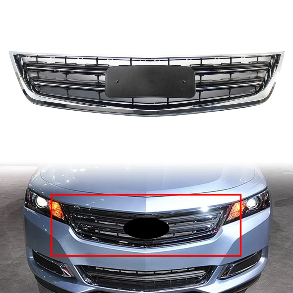 

Решетка переднего бампера автомобиля для Chevrolet Impala 2014, 2015, 2016, 2017, 2018, 2019, 2020, сменный хромированный гоночный гриль 01DPL1401002
