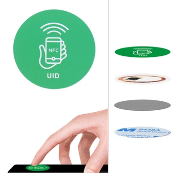 RFID 125KHz T5577 Rewritable Sticker Keytag Anti Metal Interference Label Writable Key Token Tag Card Duplicate Clone NFC 1