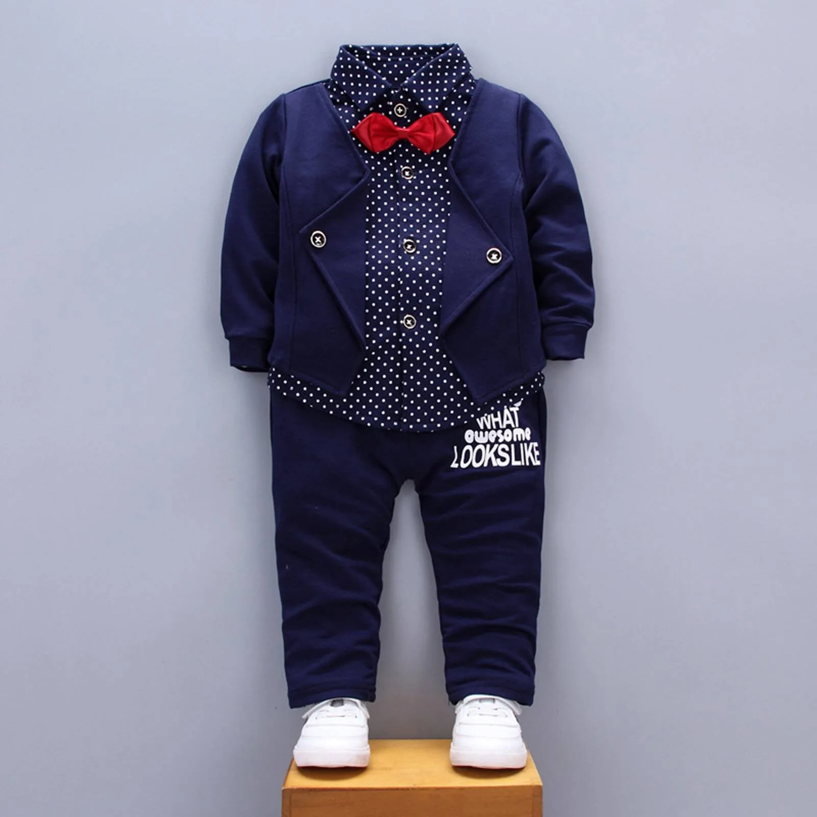 

2PC Children's Sets Boys Long Sleeves Outfits Clothing Kids Baby Boy Casual Cotton Tracksuits Clothes Hoodie + Trousers