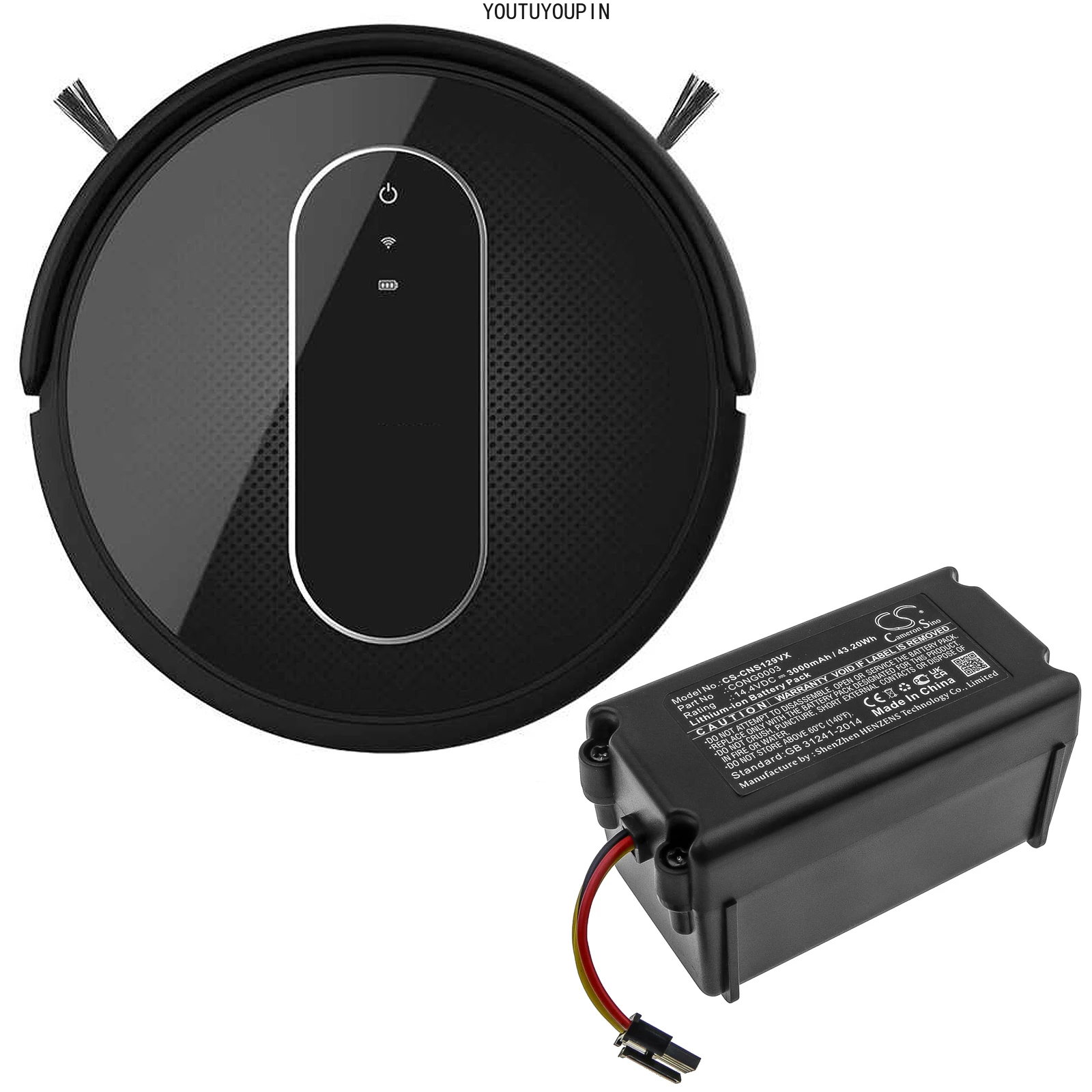 

Vacuum 3000mAh Battery For Bagotte BONA18650-MF1 CECOTEC CONG0003 Proscenic BONA18650-AA VR1717 Vileda MF1 BL509 CONGA 1490
