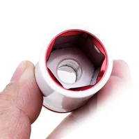3Pcs/Box 17/19/21mm 1/2" Color Tire Protection Sleeve Wall Auto Car Removal Nut Socket Set Tool Protecting Wheel Contours 2