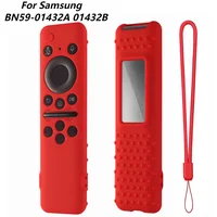 For Samsung BN59-01432A 01432B Remote Control Silicone Protective Case Shockproof Anti-Slip Smart TV Soft Sleeve with Lanyard