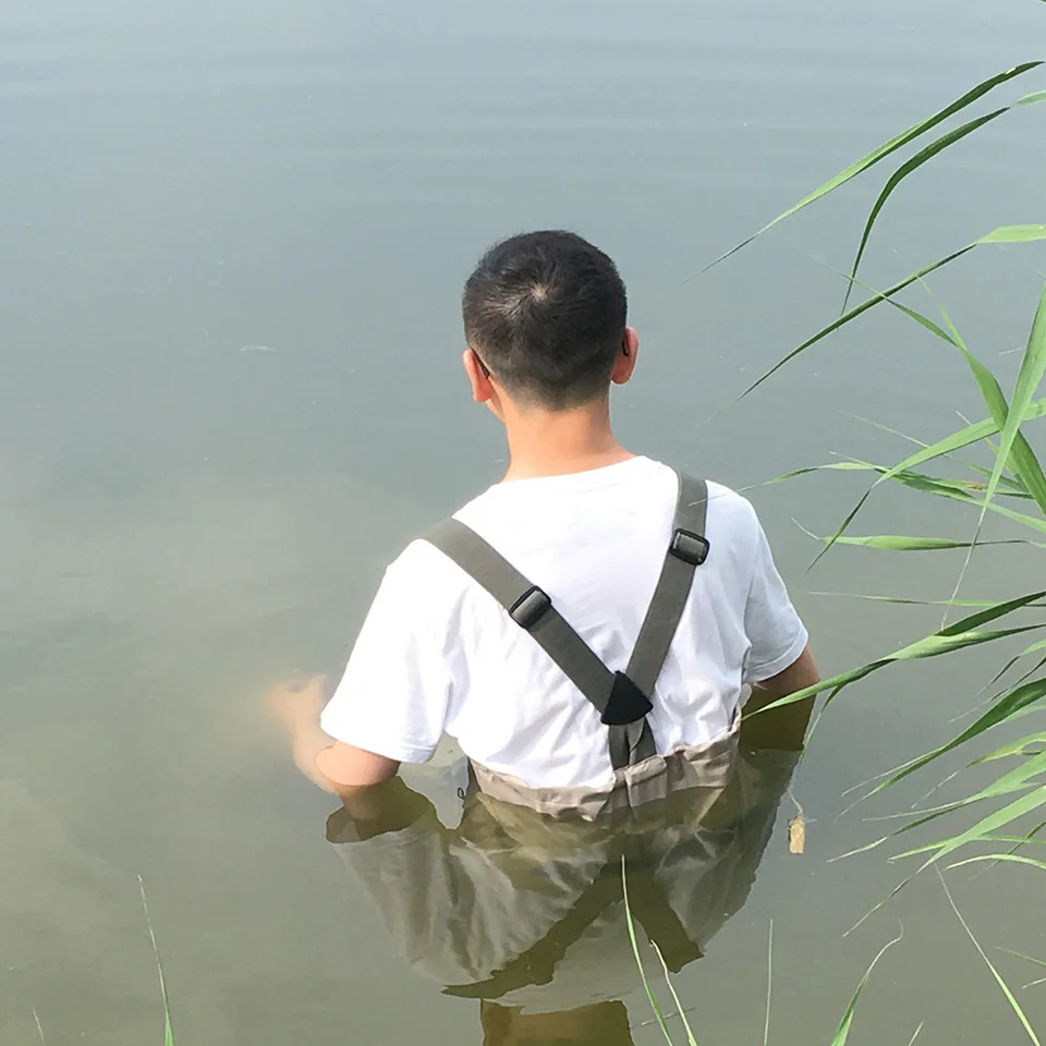 Outdoor Fly Fishing Waders Stocking Foot Waterproof Breathable Chest Overall Hunting Wading Pants Clothes For Shoe Good JEERKOOL