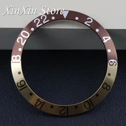 Vintage - Inspired High - Quality Aluminum Bezel Insert (Brown Gold)