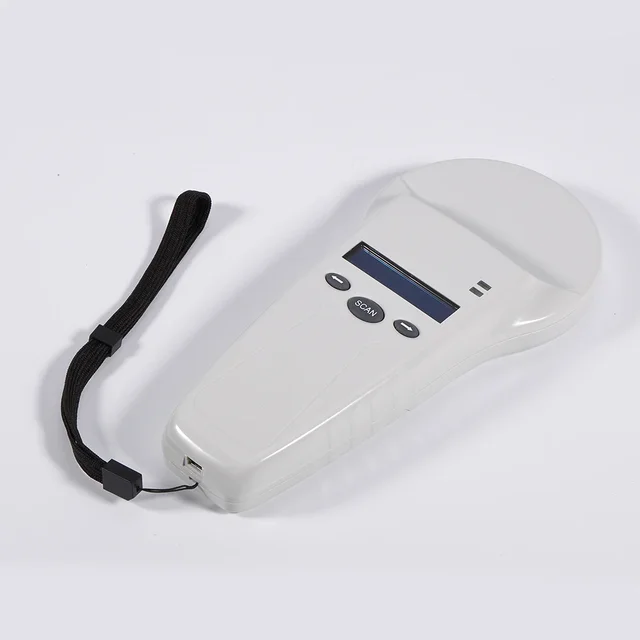RFID Barcode Animal Ear Tags/Microchip Scanner Reader Support 1D Barcode/HDX/FDX-B/ID64 Tag 1