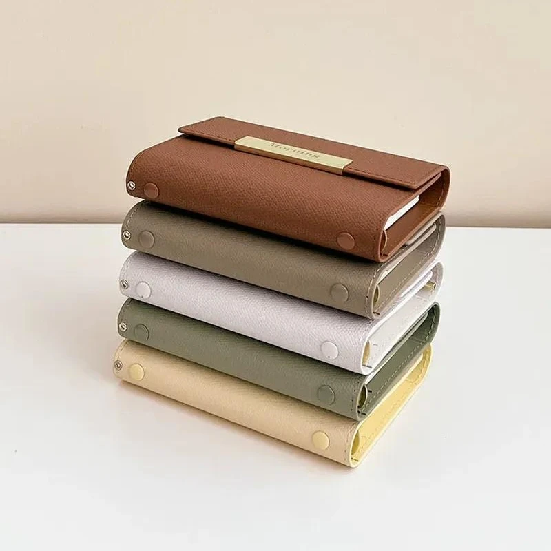 Mini A7 Loose-leaf Notebook Exquisite Senior Bussiness Diary Pu Cover Notepad 365day Planner School Office Stationery Friend 2