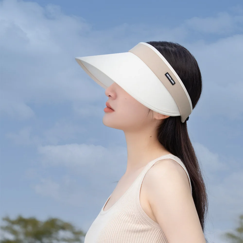 Sun Visor Hats for Women, Large Brim, UV Protection, Beach Cap, Summer