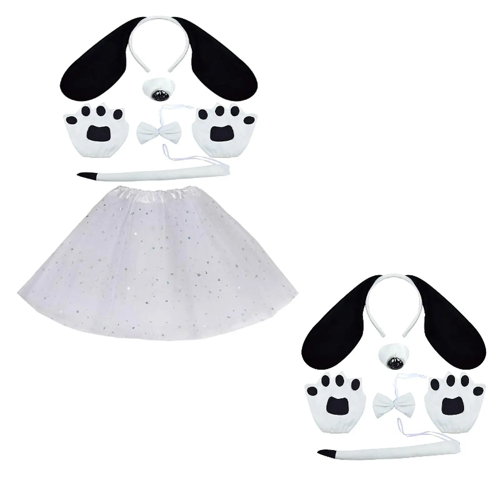 Puppy Dog Ears and Tail Set Dress up Gifts Hair Accessories Dog Headband
