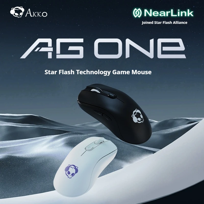 

Трехрежимная игровая мышь AG ONE с технологией Starflash, Беспроводная Bluetooth, легкая, профессиональная мышь для киберспорта