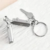 Exquisite Luggage Keychain Foldable Nail Cutter Stainless Steel Nail Clippers Rotary Toenail Fingernail Manicure Trimmer 5