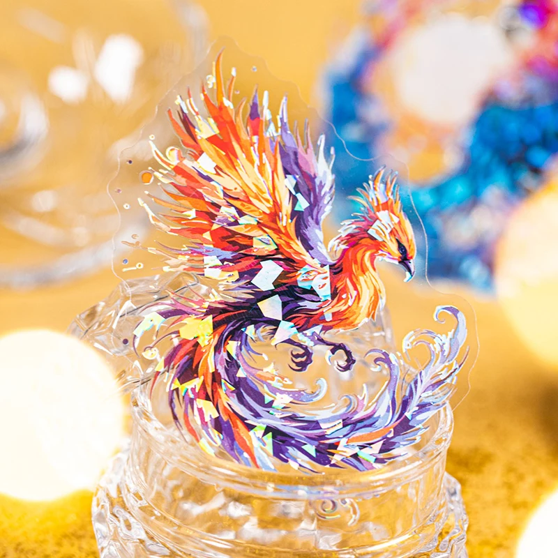 4 styles 10 pcs The Phoenix Chirping Series Decorative sticker Diary Album Scrapbooking material Junk Journal Supplies