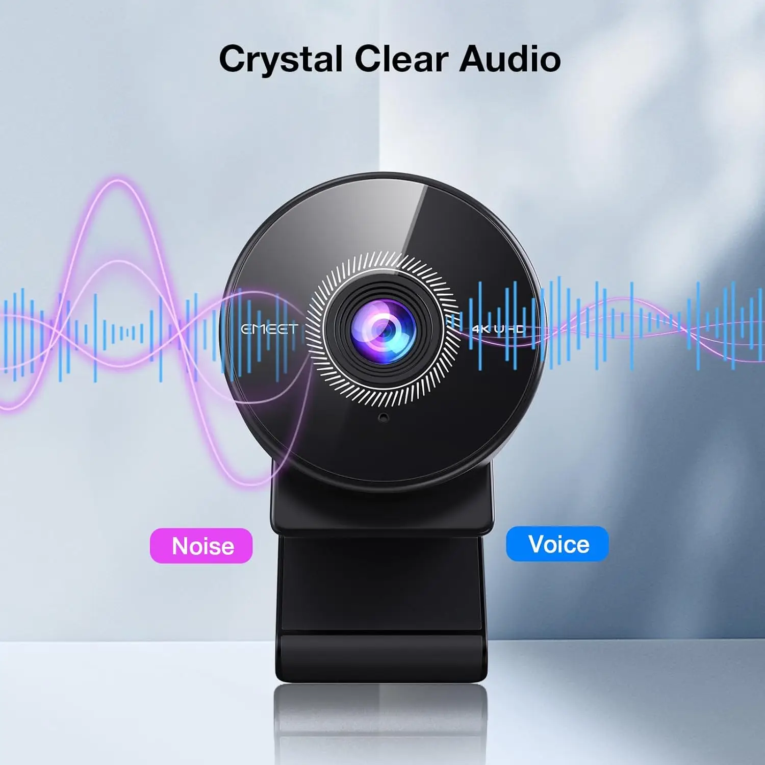 Webcam 4K Web Camera 1080P 60fps with Microphone Mini USB Camera for Computer/ Desktop / Laptop EMEET Webcam 5