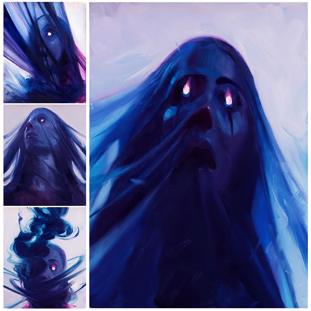 

The Witch Who Tries To Break Through The Shackles Vintage Wall Art Canvas Painting Pagan Witchcraft And Magic Poster And Print