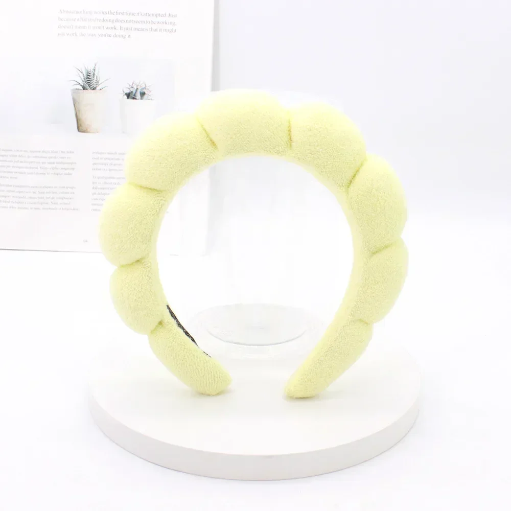 Luxurious Spa Headband for Women – Plush, Ultra-Soft and Versatile Hairband for Skincare, Yoga, and Facial Treatments