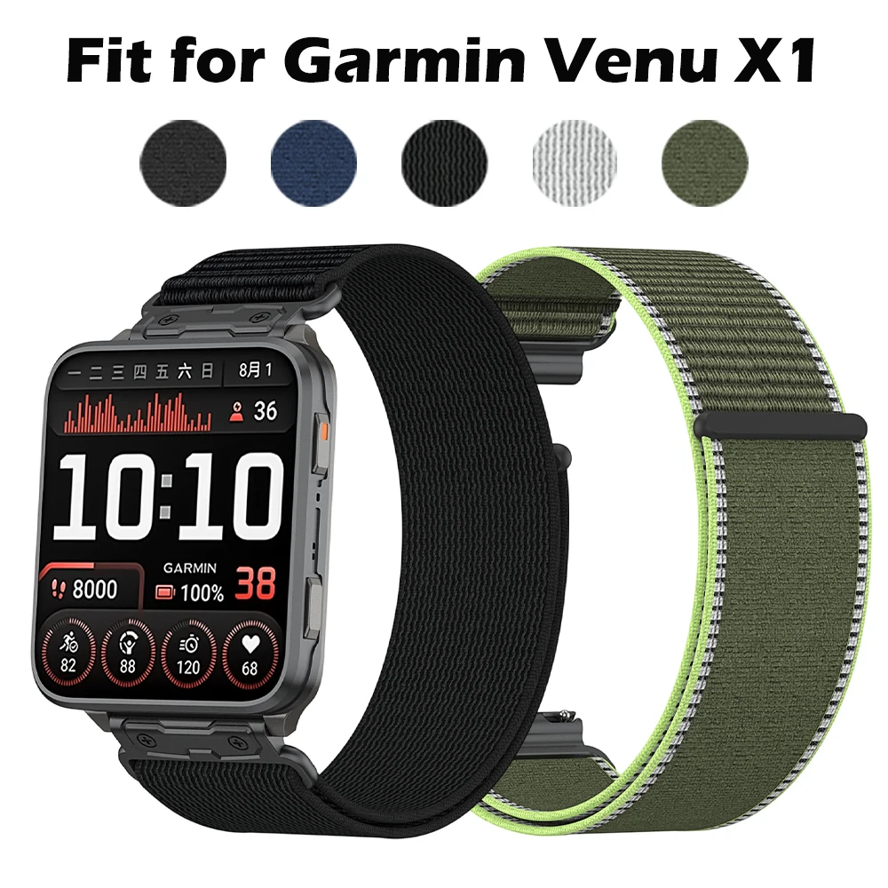 Premium Secure-Fit 24mm Nylon Strap with Metal Connector - Breathable & Durable Replacement Band