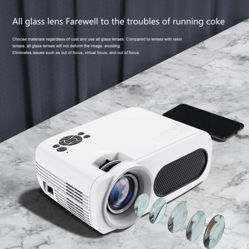 M7 4k Smart Projector 300 Ansi 1920*1080P BT4.1 Dual WiFi Android 9.0 Support 8K Video Home Cinema Outdoor Portable Projector