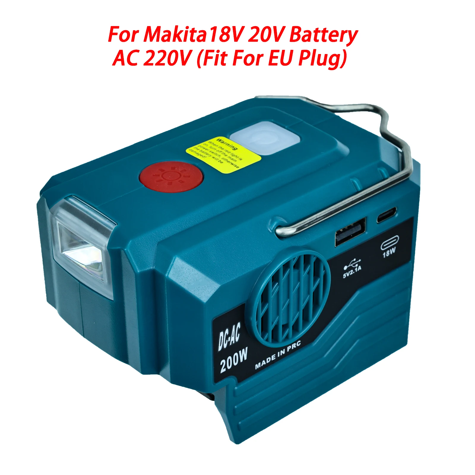 200W Power Inverter for Makita 18V Battery To AC 120V/220V