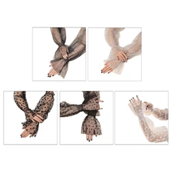 Elastic Bridal Dress Sleeves Removable Dress Puff Sleeves Wedding Supplies