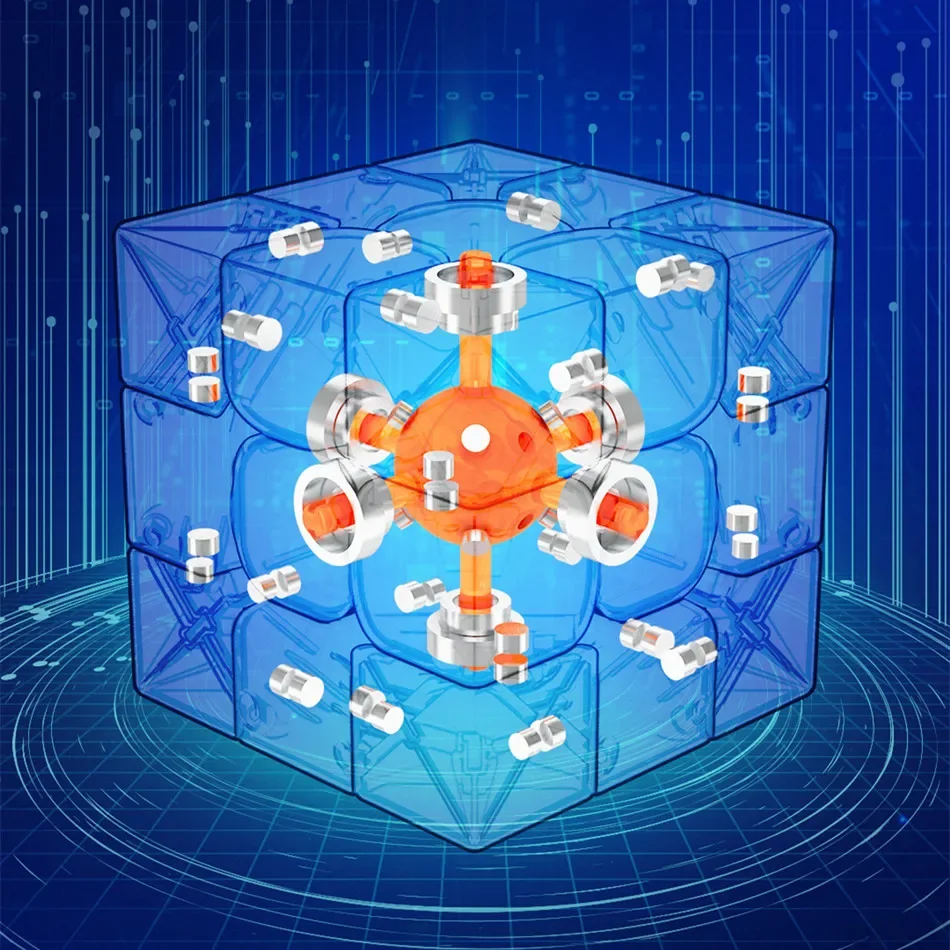 [Picube] DaYan GuHong ProM Maglev 3x3 Magic Cube 3x3x3 Pro Magnetic Spring Magic Cube Puzzle Toys for Children Kids Gift Toy 5