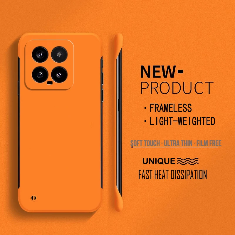 Solid Frameless Ultra Slim Matte Phone Case - Protective Bumper Shell Cover