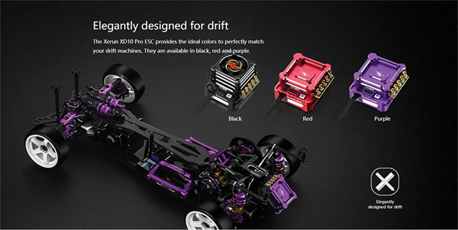 Hobbywing-電子スピードコントローラー,rcドリフトカー用,Lipo