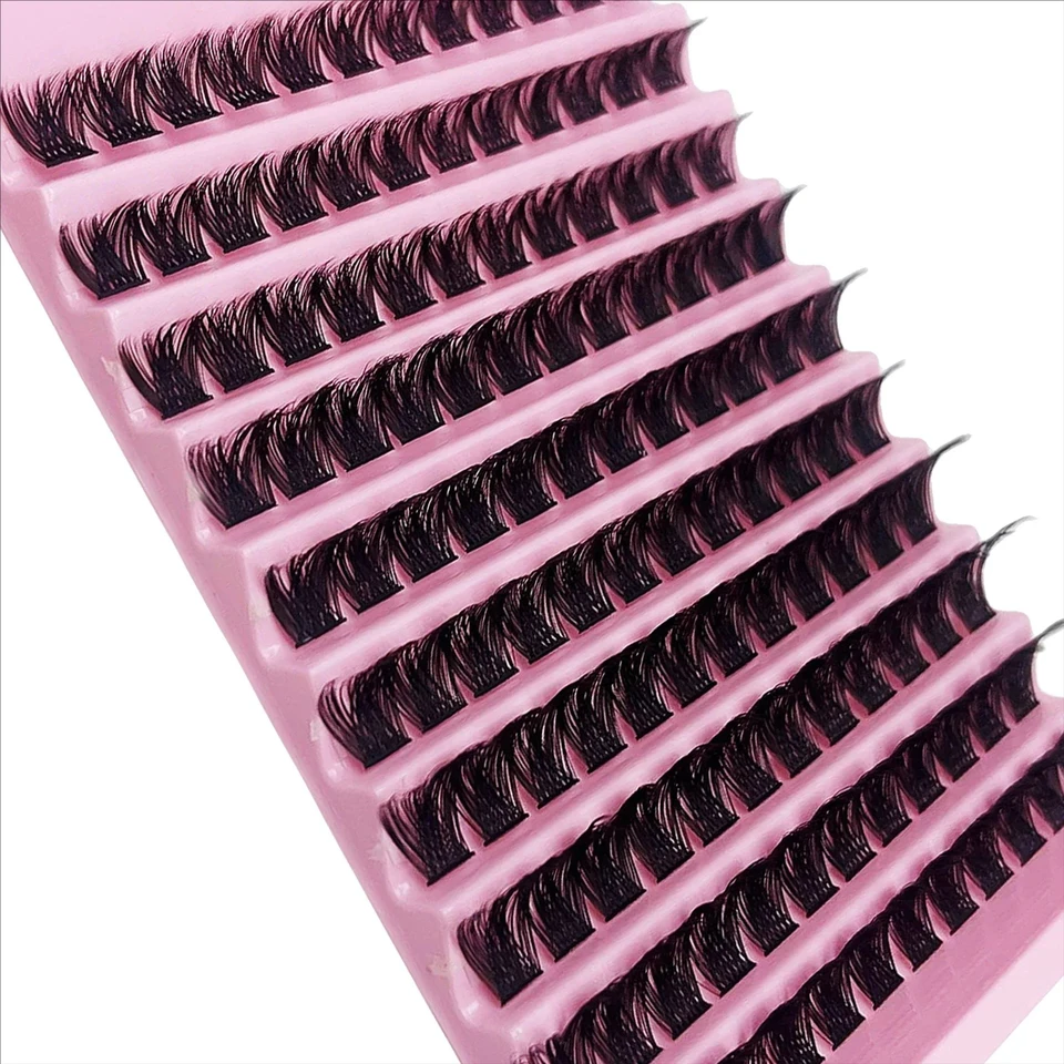 MJ Lash Clusters 120pcs Cluster Lashes 8-16mm Individual Lashes Natural Look D Curl Fluffy Cluster Lashes DIY Eyelash Extension