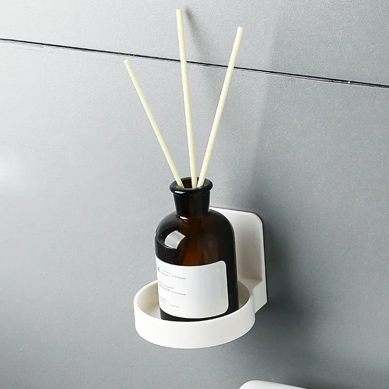 Bathroom Bottles Hanging Holder Self Adhesive Dispenser Bottles Hold Rack Rings Earring Storage Cups Cans Storage Case Supplies 5