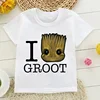 Children Tshirt Kid I Am Groot Bady Anime Groot Movie Tops Cute T Shirt Harajuku Graphic Boys Girls Tee Baby Cotton Short Sleeve 5