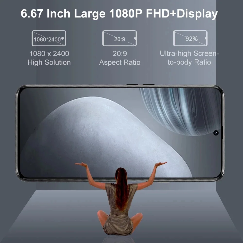 Cubot X50 Smartphone Android 8GB RAM 256GB ROM 6.67 Inch FHD+ Helio P60 Octa Core 32MP Selfie 4500mAh 4G LTE Mobile Phone NFC