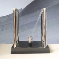 Small-Size Metal Newton Pendulum Newton Cradle Balance Steel Balls Pendulum Ball Decor Home decoration Physics Science Pendulum 6